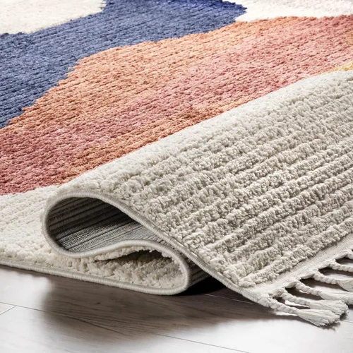 Vista 6 de nuLOOM Ashton - Alfombra abstracta de 2 x 6 pies para sala de estar, dormitorio, comedor, guardería, entrada, pasillo, cocina, beige/marfil