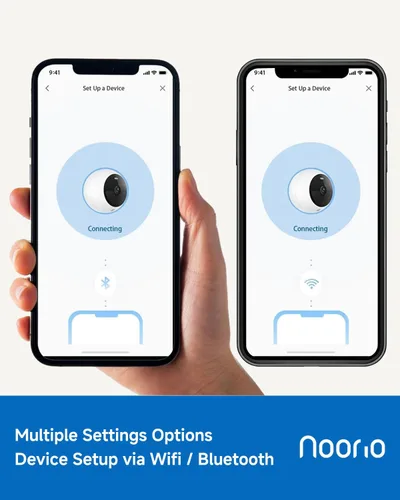 Vista 6 de Noorio - Cámaras de seguridad inalámbricas magnéticas, cámara 2K+ para interior y exterior con batería para el hogar, cámara inteligente