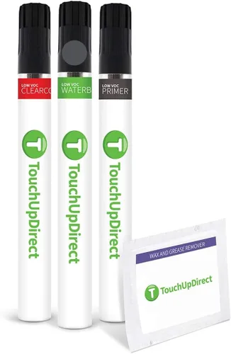 Vista 224 de TouchUpDirect 1J7 Atomic Silver Metallic Compatible con Lexus Exact Match - Aerosol de pintura de retoque - Kit esencial