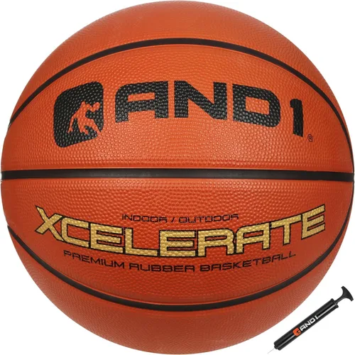 Vista 11 de AND1 Xcelerate Rubber Basketball: Official Regulation Streetball, Made for Indoor/Outdoor