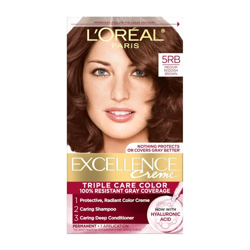 Vista 36 de L'Oreal Paris Excellence Creme - Coloración permanente para el cabello, rubio medio 8, 100 % de cobertura de canas, paquete de 2