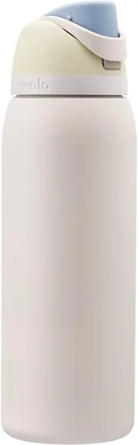 Vista 42 de Owala FreeSip - Botella de agua aislada de acero inoxidable con popote para deportes y viajes, sin BPA, 24 onzas, marea brumosa