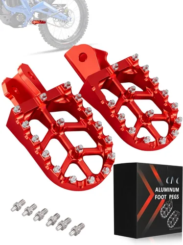 Vista 10 de JFG RACING Estriberas de aluminio CNC 7075 para Surron Light Bee X y S/E Ride Pro S SS SR/CRF150F CRF230F 03-19/CRF250F 19-24/XR150L 15-24/KDX200