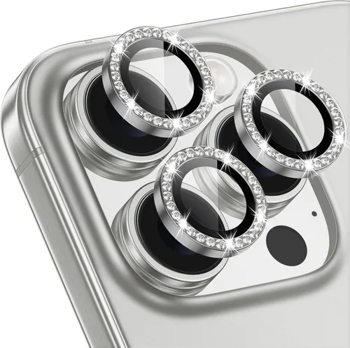 Vista 46 de Protector de lente de cámara Bling para iPhone 14 / iPhone 14 Plus, dureza 9H a prueba de rayones, protector de anillo de diamante individual