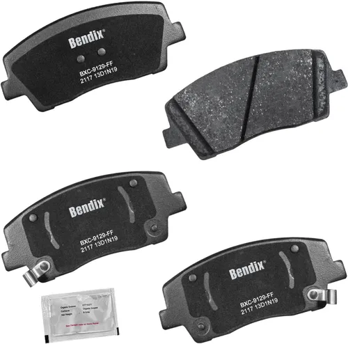 Vista 403 de Pastillas de Freno Delanteras Cerámicas Bendix Priority1 CFC430A para Modelos Selectos INFINITI G35, I30, Nissan 350Z, Altima, Juke, Maxima, Sentra