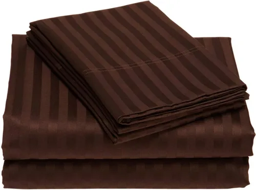 Vista 30 de Juego de sábanas de algodón 100 % 6 piezas de 400 hilos de lujo juego de sábanas para cama (color)