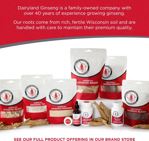 Vista 6 de Dairyland Ginseng - Cápsulas de raíz de Eleuthero siberiano - 150 unidades - Auténtico ginseng siberiano - Utilizar como parte de tu rutina diaria