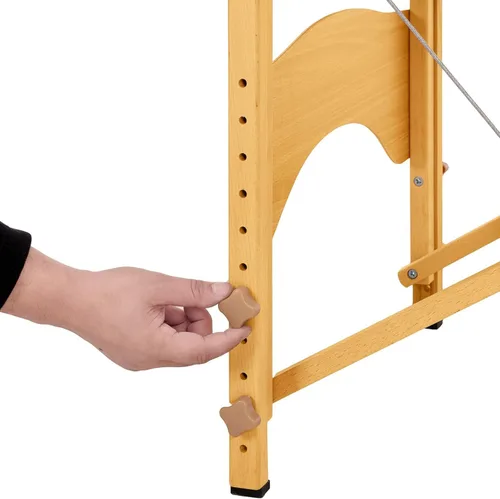 Vista 7 de Artechworks Mesa de masaje, cama de masaje portátil para pestañas, patas de madera, mesa de spa para belleza, tatuaje, sin bolsa