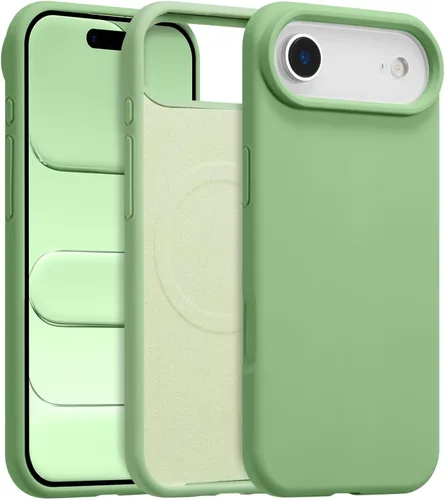 Vista 125 de Funda magnética de silicona para iPhone 13 Pro, color blanco antiguo