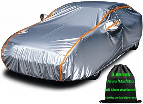 Vista 7 de Cubierta de Vehículo Impermeable Deportiva Pequeña de ANITANT, Cubierta de Nieve para Vehículo, Cubiertas de Coche para Automóviles Impermeables