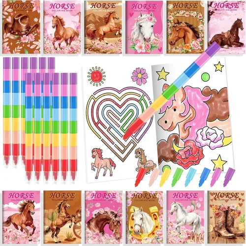 Vista 36 de BenLouis 24 mini libros para colorear de héroe para niños con 24 crayones apilables, recuerdos de fiesta de héroes, libros de actividades a granel