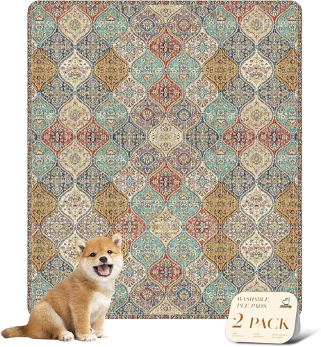 Vista 8 de nunubaby Almohadillas lavables para orina para perros, elegantes, antideslizantes y a prueba de fugas. Almohadillas reutilizables para orinal