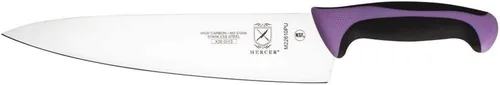 Vista 36 de Mercer Culinary Millennia Colors - Cuchillo para pan de acero inoxidable, borde ondulado de 10 pulgadas de ancho, color gris