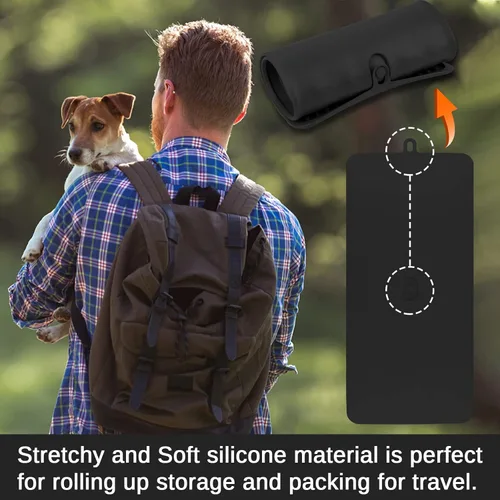Vista 6 de Mantel individual impermeable para mascotas, tapetes de alimentación, tapetes antideslizantes para comida para gatos, tapete de comida para gatos