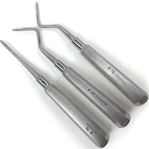 Vista 8 de Juego de elevador de raíces – Periotome luxante, osteótomo de muda apical, instrumentos de extracción de raíces, herramientas profesionales
