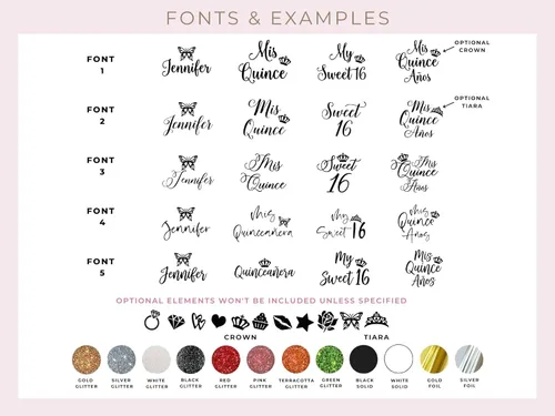 Vista 5 de Personalized Satin Robe for Quinceañera, Mis Quince, Sweet 16, Bridesmaid, or Birthday, Custom Glitter Design Batas with Crown, Tiara, or Diamond