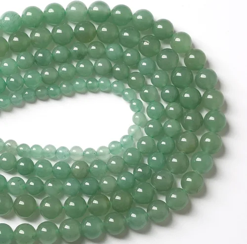 Vista 42 de 4MM 86 piezas Cuentas sueltas de piedra natural de amazonita calcedonia para hacer joyería DIY Pulsera Collar 1 hebra