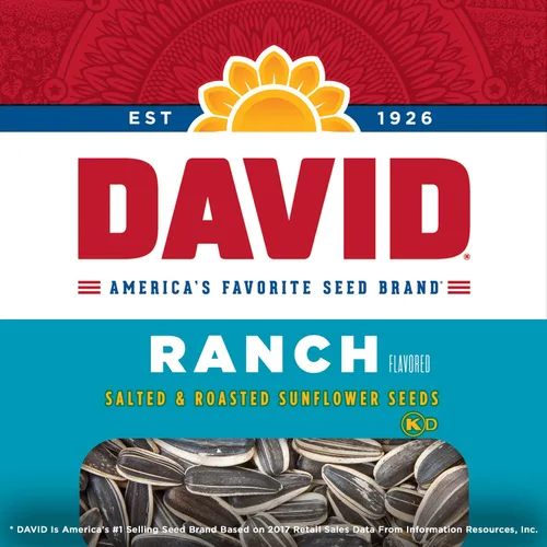 Vista 7 de DAVID Seeds Paquete de semillas de girasol saladas y tostadas (paquete de 12)