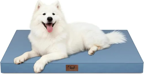 Vista 108 de Cama para perros y gatos pequeños, impermeable, para jaula de huevos, espuma ortopédica con funda Oxford lavable y extraíble, color verde Amy