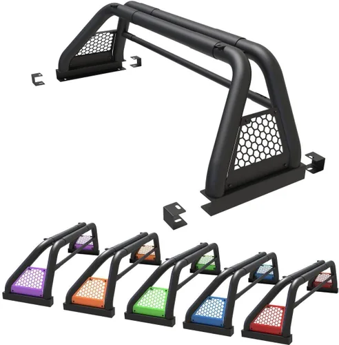 Vista 10 de ROXX Barras enrollables universales para camionetas de tamaño completo, barra enrollable Sport Chase Rack para Dodge Ram 1994-2010/Chevy Silverado
