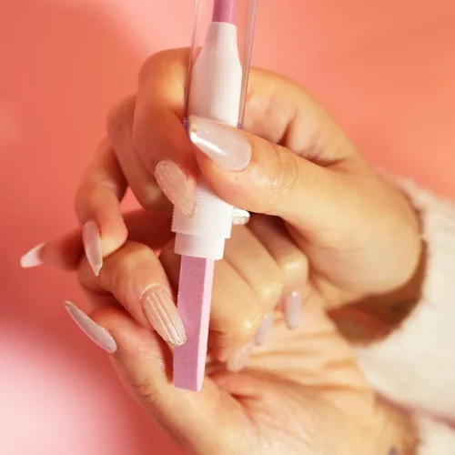 Vista 6 de 2 piezas Victory Ceramic Stone - Empujador y lima de uñas de dos vías (negro) para recortar cutículas, herramientas de manicura, lima de uñas