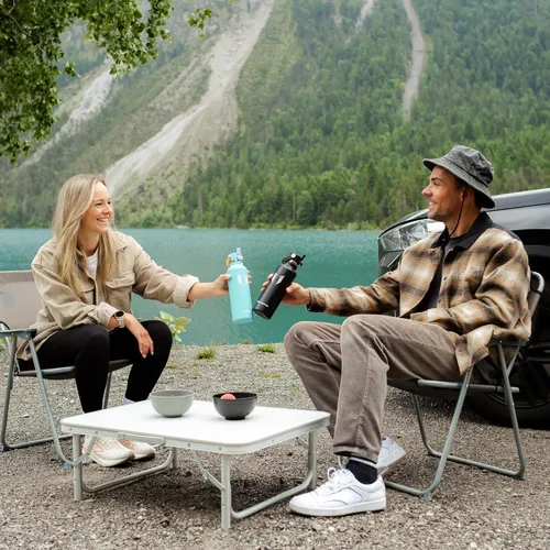 Vista 6 de Super Sparrow Botella de Agua Aislada - 17 Oz / 25 Oz / 34 Oz - Frasco FlipFlow de Boca Estándar - Libre de BPA, Botella a Prueba de Fugas