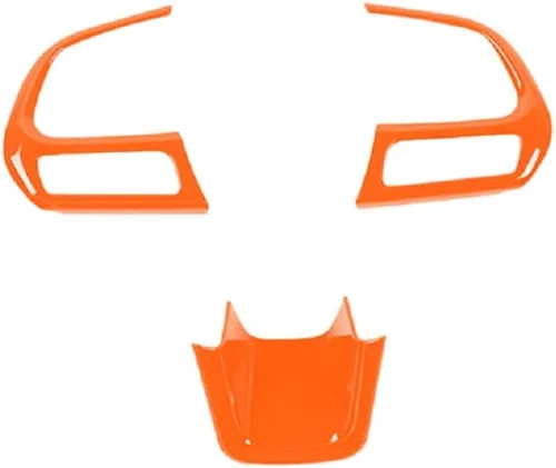 Vista 6 de 3 unidades de accesorios interiores para tapa de volante de coche para Jeep Renegade 2015-2023 para Jeep Compass 2017-2020 (negro)