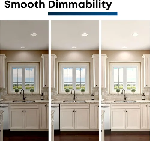 Vista 8 de Feit Electric Luces LED empotrables de 5 pulgadas o 6 pulgadas, 120 vatios de alto rendimiento, 2000 lúmenes, blanco brillante de 3000 K, regulable