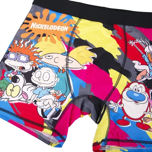 Vista 4 de Nickelodeon Rugrats - Juego de calcetines tipo bóxer y ropa interior para hombre, Rugrats, Hey Arnold, Ren y Stimpy