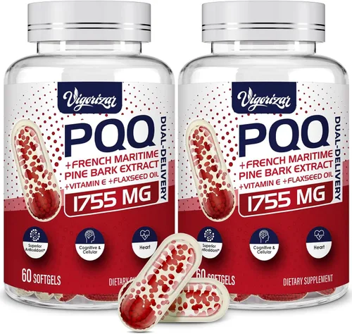 Vista 9 de Pycnogeno de 200 mg con PQQ, extracto de corteza de pino marítimo francés de primera calidad, doble entrega única para máxima absorción, extracto