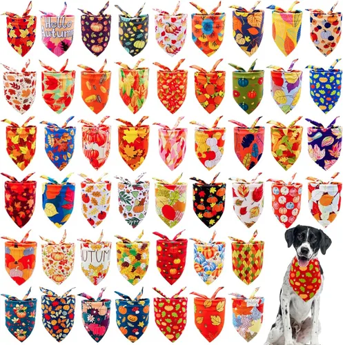 Vista 21 de 50 pañuelos para perro para el día del padre, extra grandes, extra grandes, XL, XXL, triangular, bufandas para la cabeza, orillo, costura de borde