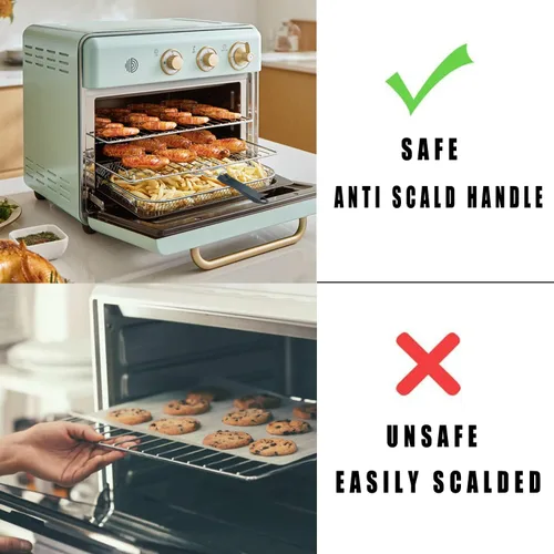 Vista 6 de Extractor de bandeja de horno tostadora de convección para freidora de aire, extractor de parrillas, clip para parrillas, clip para horno, clip