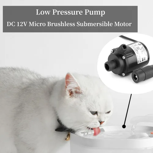Vista 2 de DC 6V 12V Micro Brushless Sumergible, Bombas de agua Motor de refrigeración del motor de control de clima de baja presión Solar Cooling 200L/H JT