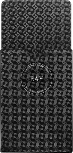 Vista 6 de EAY Juego de Cartas Impermeables con Diamante en Negro, Cartas para Póker, Baraja de Cartas (Negro)