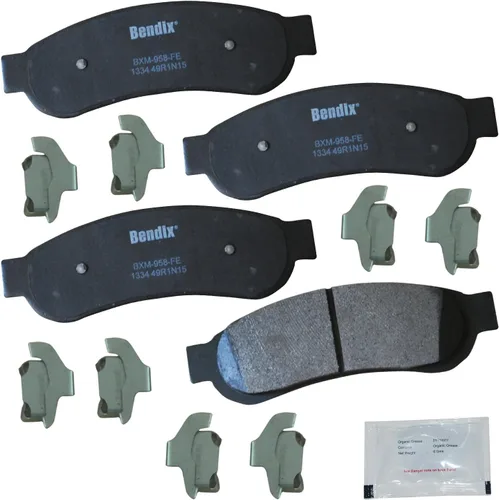 Vista 142 de Pastillas de Freno Traseras Cerámicas Bendix Priority1 CFC1510 para INFINITI QX56 2013-2011, QX80 2024-2014, Nissan Armada 2023-2017