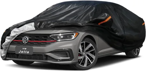 Vista 85 de GUNHYI - Funda de automóvil de 6 capas para Tesla Model 3 (2017-2025), impermeable para todo tipo de clima, protección UV contra la nieve, el sol