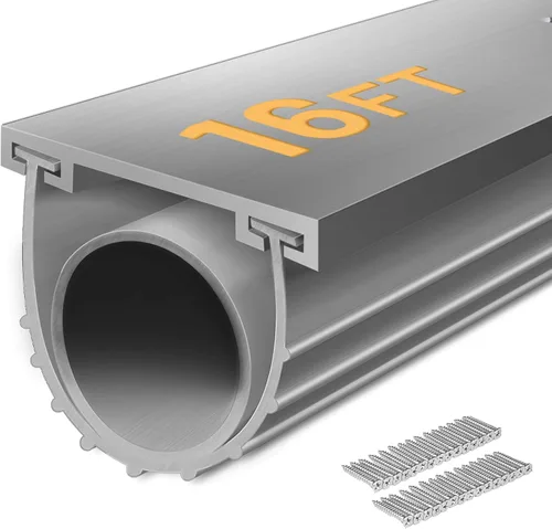Vista 24 de DGSL - Tiras de sellado para puerta de garaje inferior de goma impermeable, universal, resistente a la intemperie, para sellado de umbral, tira