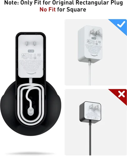 Vista 8 de Maxonar Soporte de pared, (2 paquetes) Ech0 P0p Soporte de altavoz de montaje en pared, sin tornillos, no necesita taladro, cable de almacenamiento