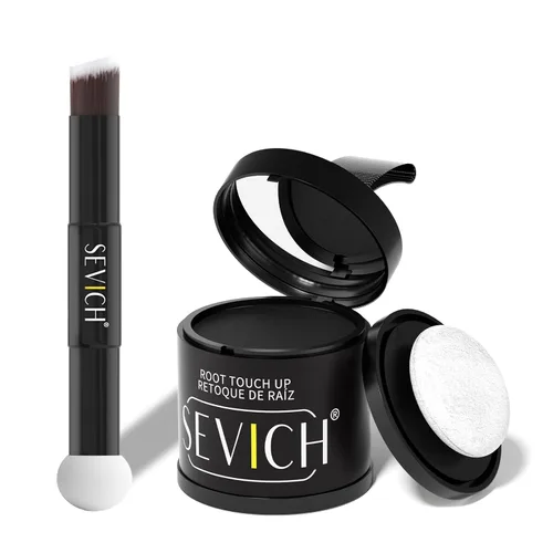 Vista 55 de Polvo para Línea de Cabello Sevich 2.0, Oculta Instantáneamente la Pérdida de Cabello, Polvo para Toque de Raíces, Sombra de Cabello para Mujeres