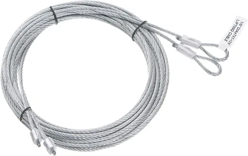 Vista 9 de uxcell 2 cables de 8.6 pies para puerta de garaje de 0.118 in de diámetro, cable de alambre de resorte de torsión para puerta de garaje de 7 pies