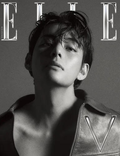 Vista 4 de Revista ELLE Coreana Abril 2023 BTS V (Portada B)