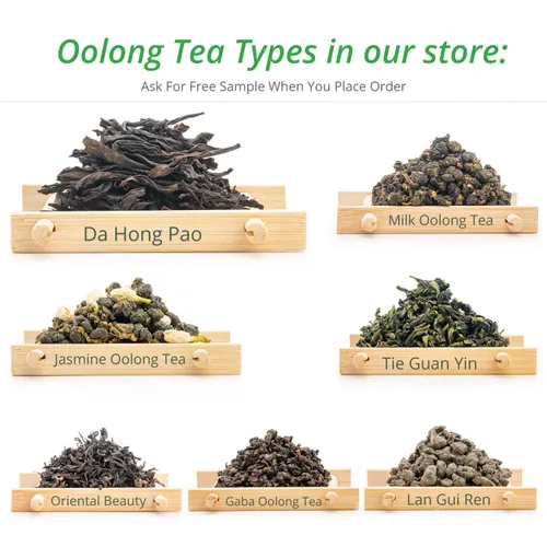 Vista 7 de Oriarm Té Oolong de jazmín Hoja suelta – Hojas de té verde Oolong de Taiwán con flores de jazmín – 3.53 oz (3.53 onzas)
