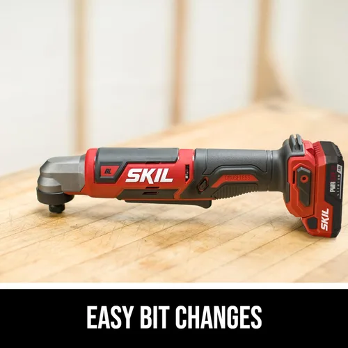 Vista 6 de SKIL Kit de Destornillador de Impacto de Ángulo Recto Inalámbrico sin Escobillas de 12V de 1/4 Pulgada Hexagonal Incluyendo Batería USB-C de 2.0Ah
