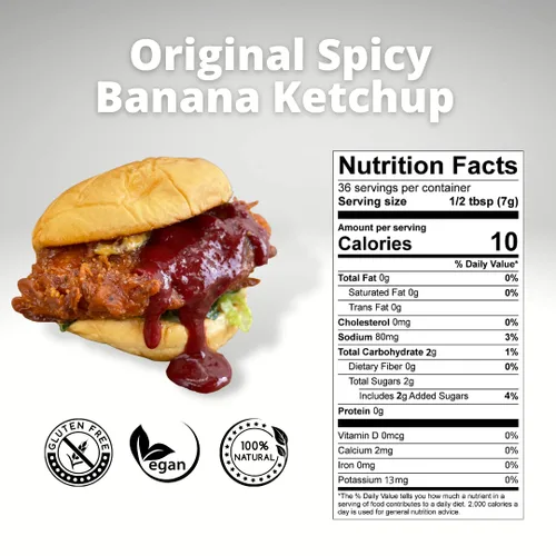 Vista 2 de Generic Original Spicy Banana Ketchup Hot Sauce - Be More Pacific Filipino Sauces [3pack, 10 oz. per bottle], 3 Pack