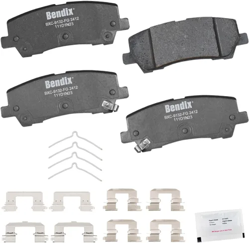 Vista 138 de Pastillas de Freno Traseras Cerámicas Bendix Priority1 CFC1510 para INFINITI QX56 2013-2011, QX80 2024-2014, Nissan Armada 2023-2017