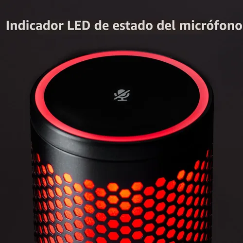 Vista 5 de HyperX QuadCast 2 - Micrófono USB para juegos, transmisión y podcasting, con controles integrados, iluminación LED, soporte de choque extraíble, PC