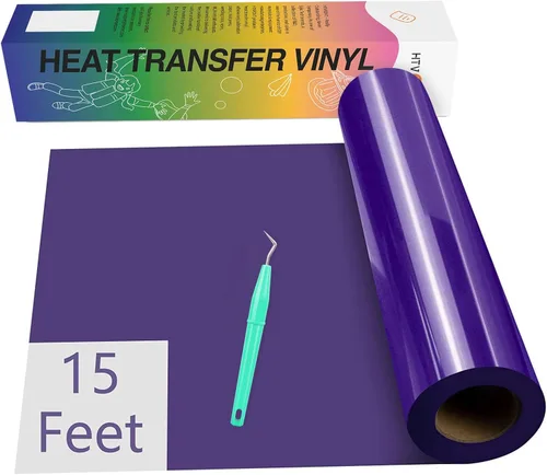 Vista 34 de HTVRONT - Rollos de vinilo termotransferible (HTV) azul marino, 12 pulgadas x 15 pies de vinilo de planchado para Cricut y Silhouette Cameo