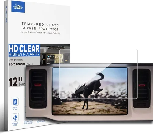 Vista 8 de [Antideslumbrante] Protector de pantalla de vidrio templado prémium para Ford Bronco 2021 2022 2022 2023 2024 2025 Accesorios de infoentretenimiento