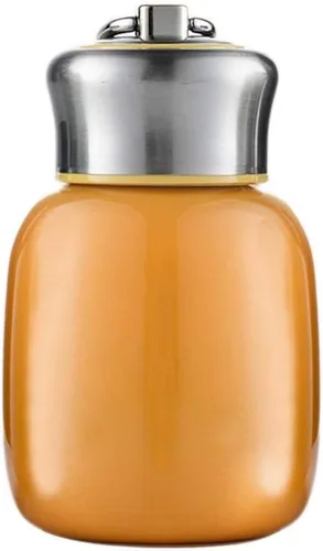 Vista 7 de Gets Mini botella de agua de acero inoxidable de 7 onzas, portátil pequeña botella de agua deportiva aislada al vacío, a prueba de fugas, vaso