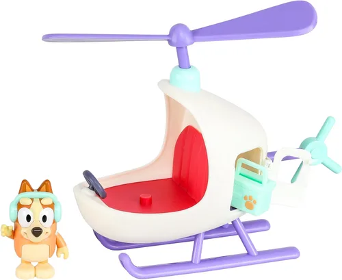 Vista 9 de Set de juguete de playa de Bluey Bandit Surf, kit de juguete de playa con figura poseable exclusiva de Bandit de 3 pulgadas con accesorios de gafas